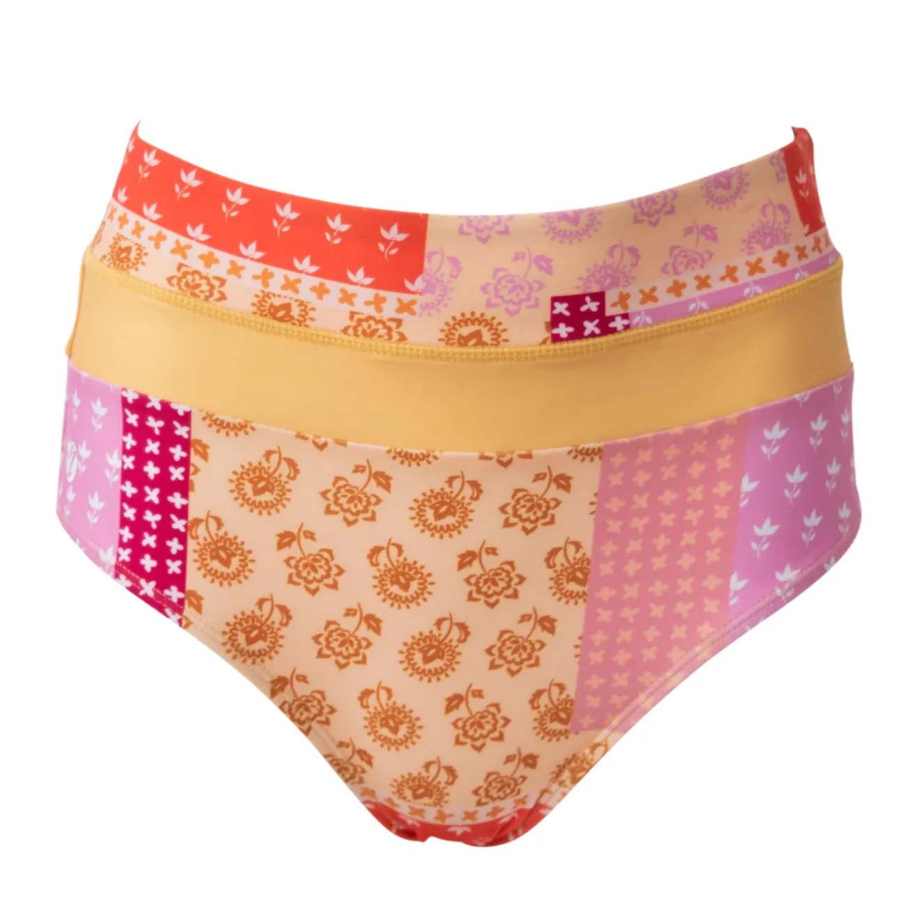Summer Colorblock Swim Bottom (XL, XXL) - Final Sale