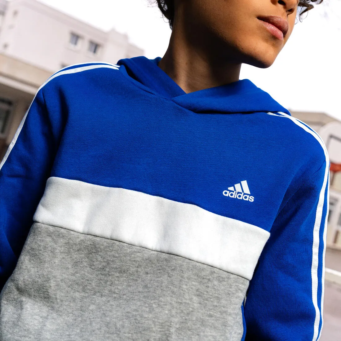 SWEAT à capuche adidas enfant Bleu