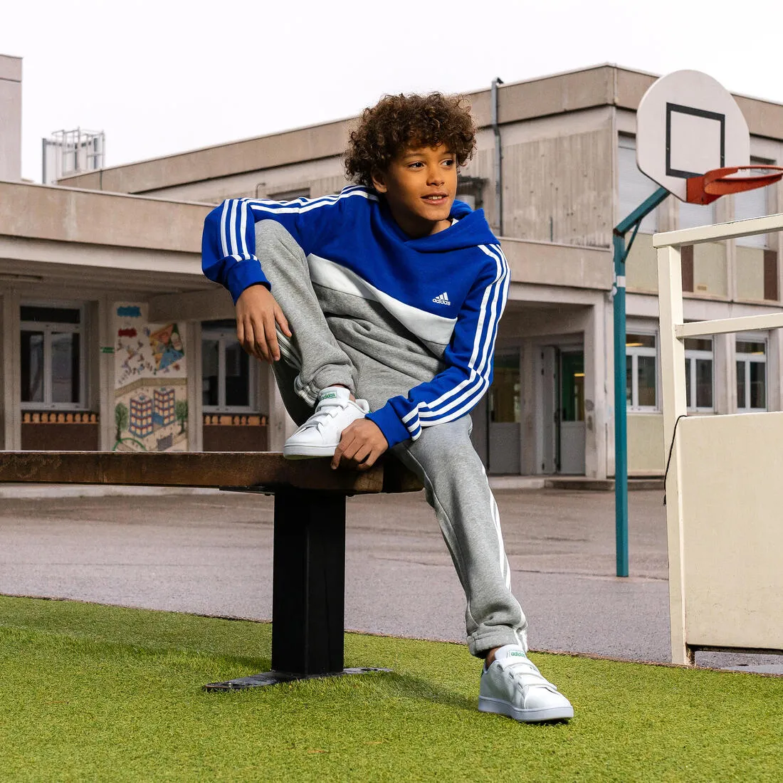 SWEAT à capuche adidas enfant Bleu