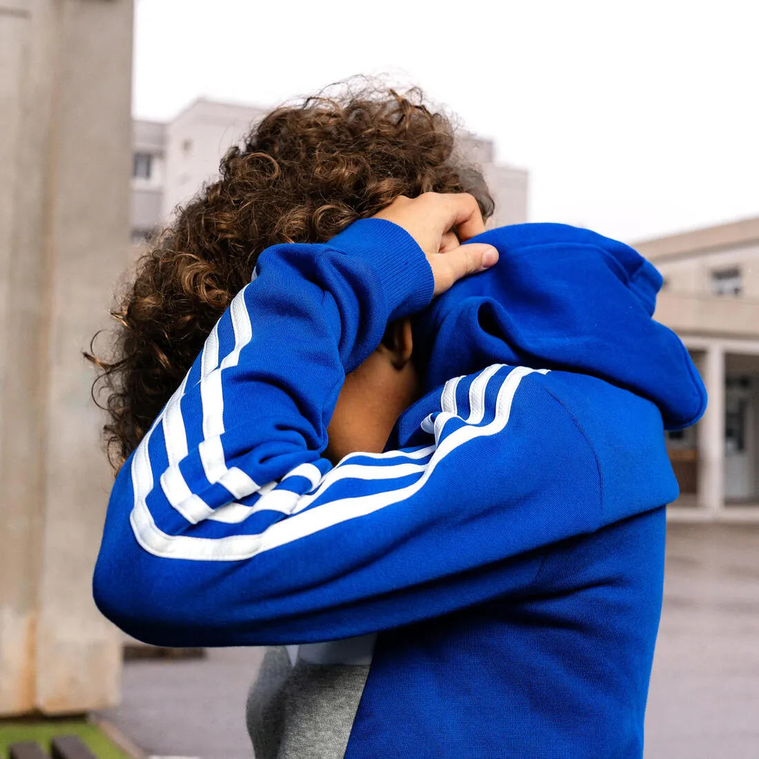 SWEAT à capuche adidas enfant Bleu