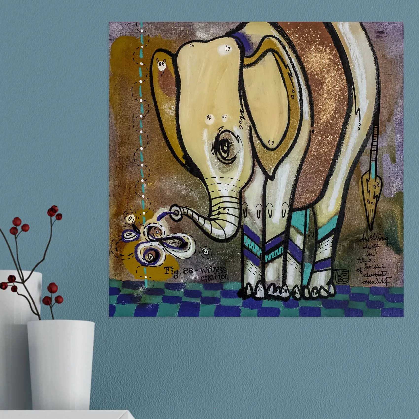 Sweeping Deep In The House Of Duality - Mineral Print