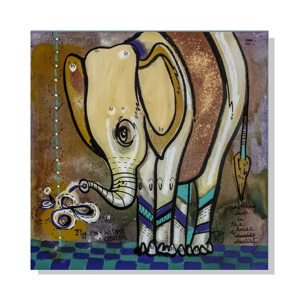 Sweeping Deep In The House Of Duality - Mineral Print