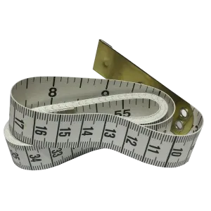 Tailors Tape Measure with 3" Metal End - Inches & Centimetres
