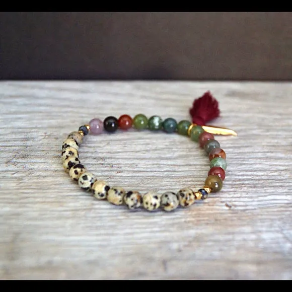 TASSEL GEMSTONE BRACLETS