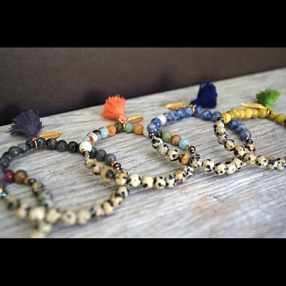 TASSEL GEMSTONE BRACLETS