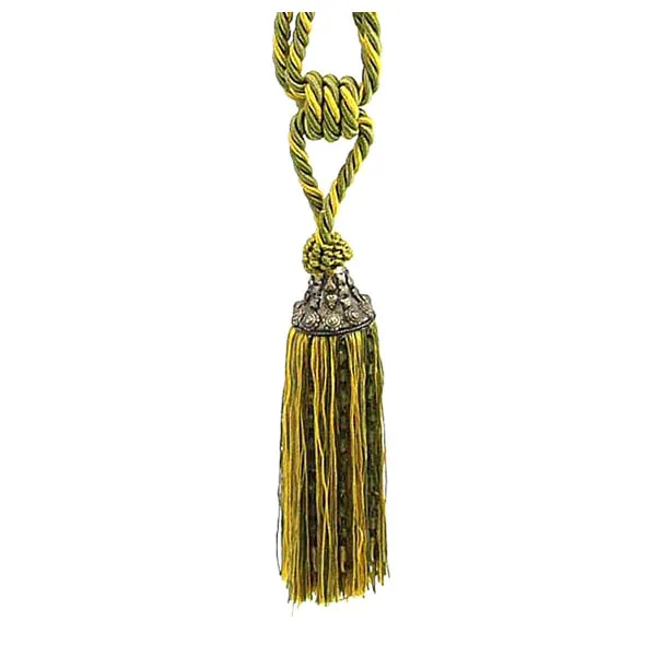 Tassel Metal Tieback Green