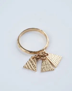 tassel ring - gold