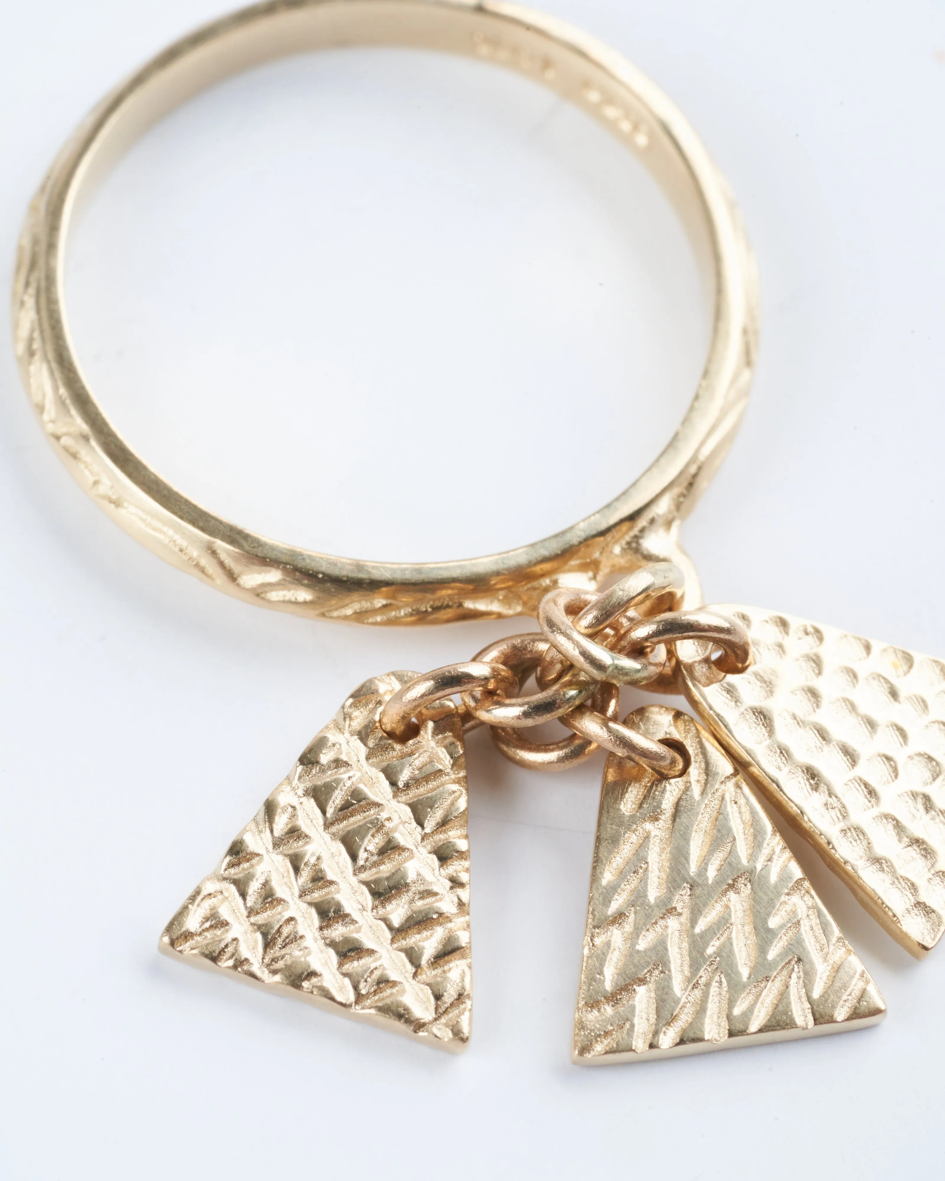 tassel ring - gold