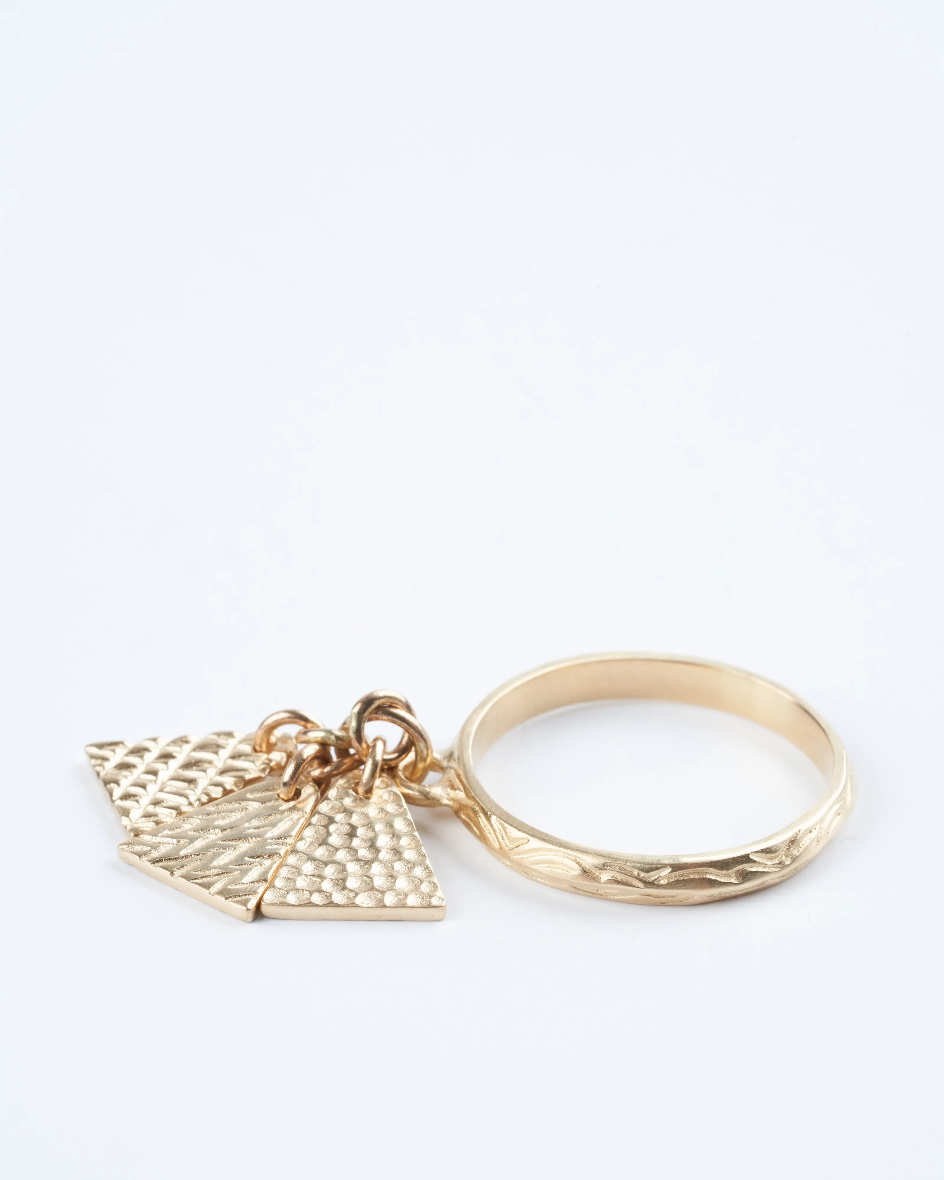 tassel ring - gold