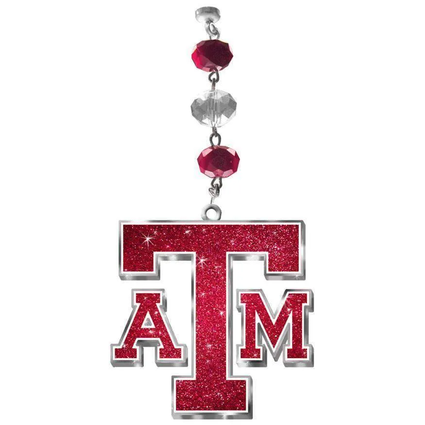Texas A & M University - Logo Bling  (set/3)  MAGNETIC ORNAMENT
