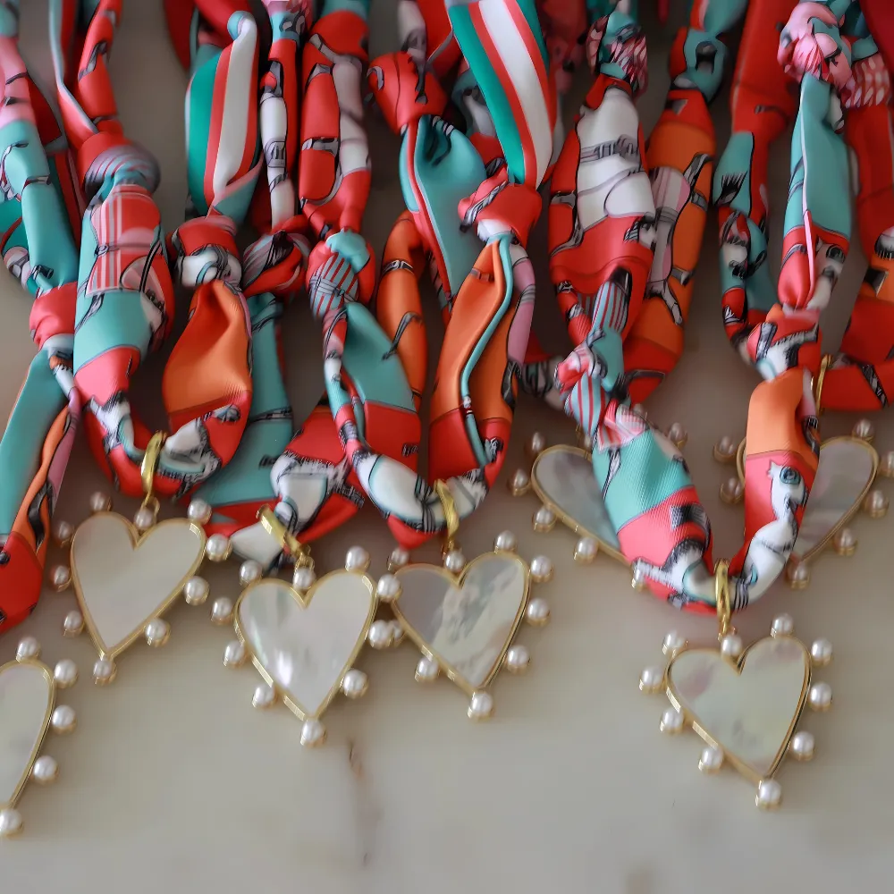 The Scarlett Heart Scarf Necklace