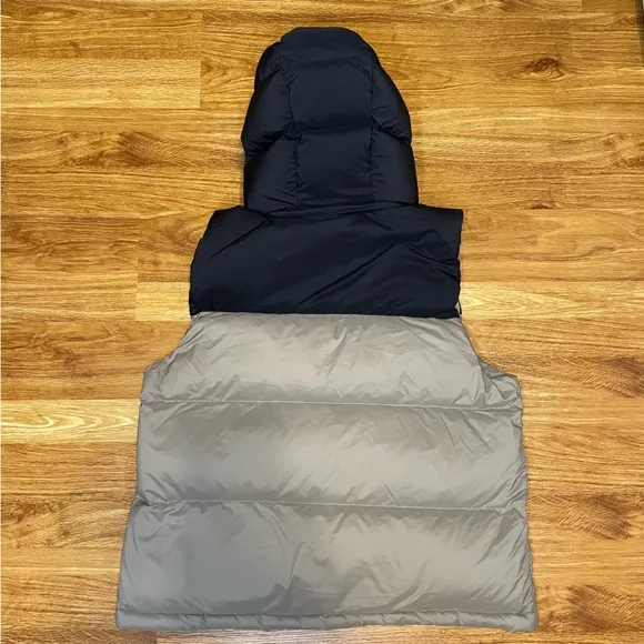 The Super Puff Vest Down Puffer Hooded Colorblock