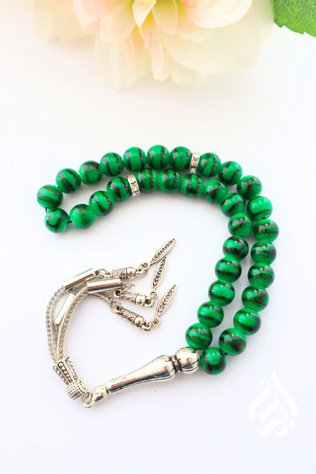 Thikr Beads (33) with Silver Tassel