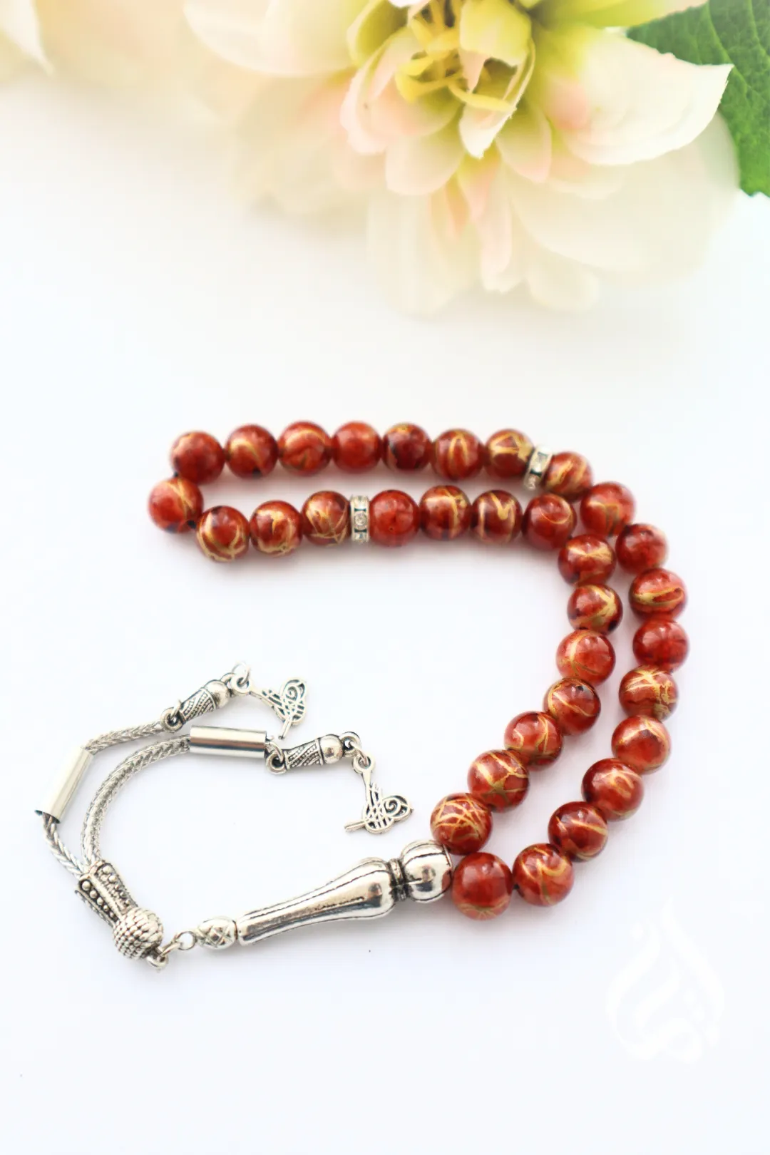 Thikr Beads (33) with Silver Tassel