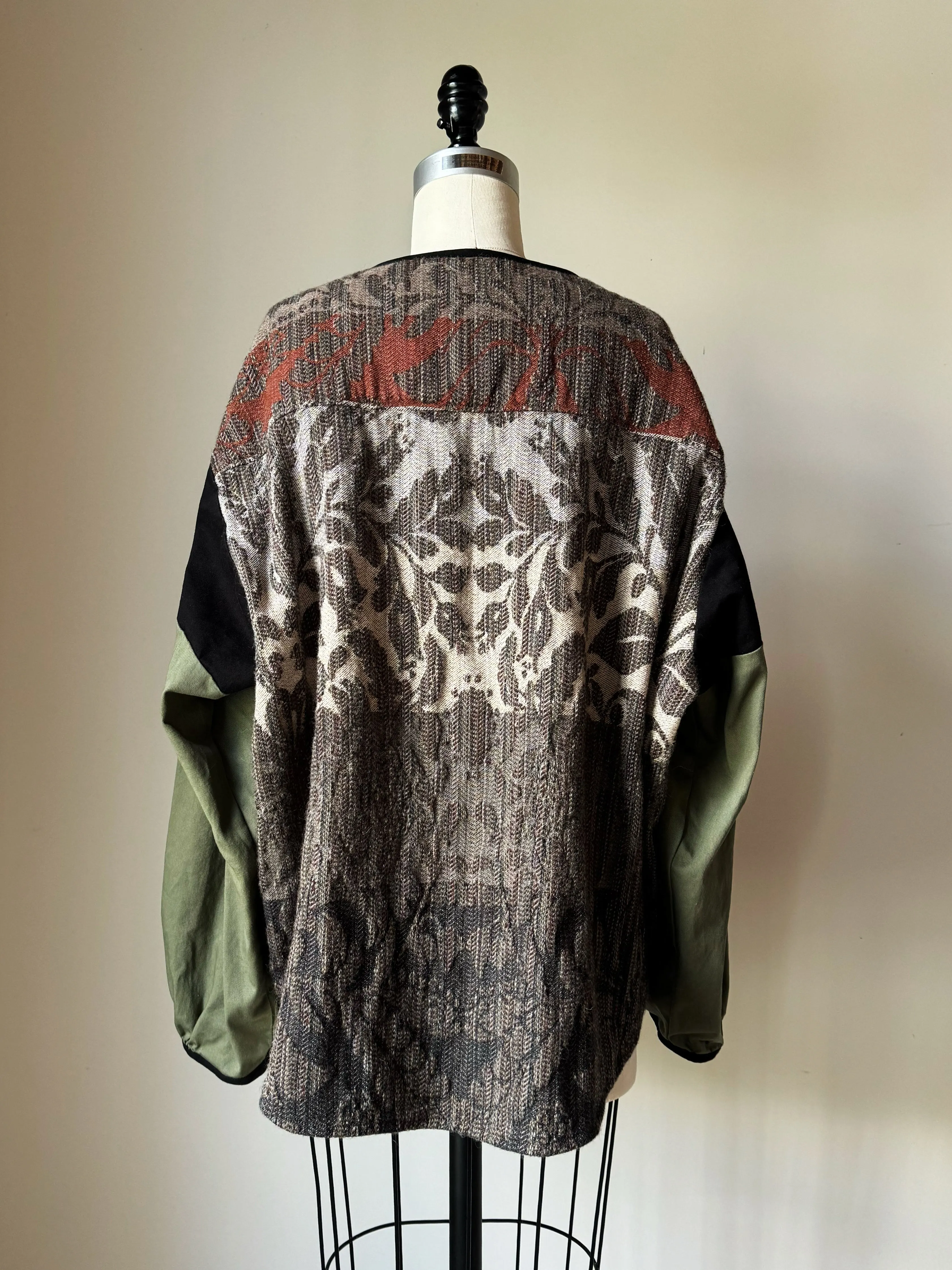 thistle hill weavers jacquard sleeve top