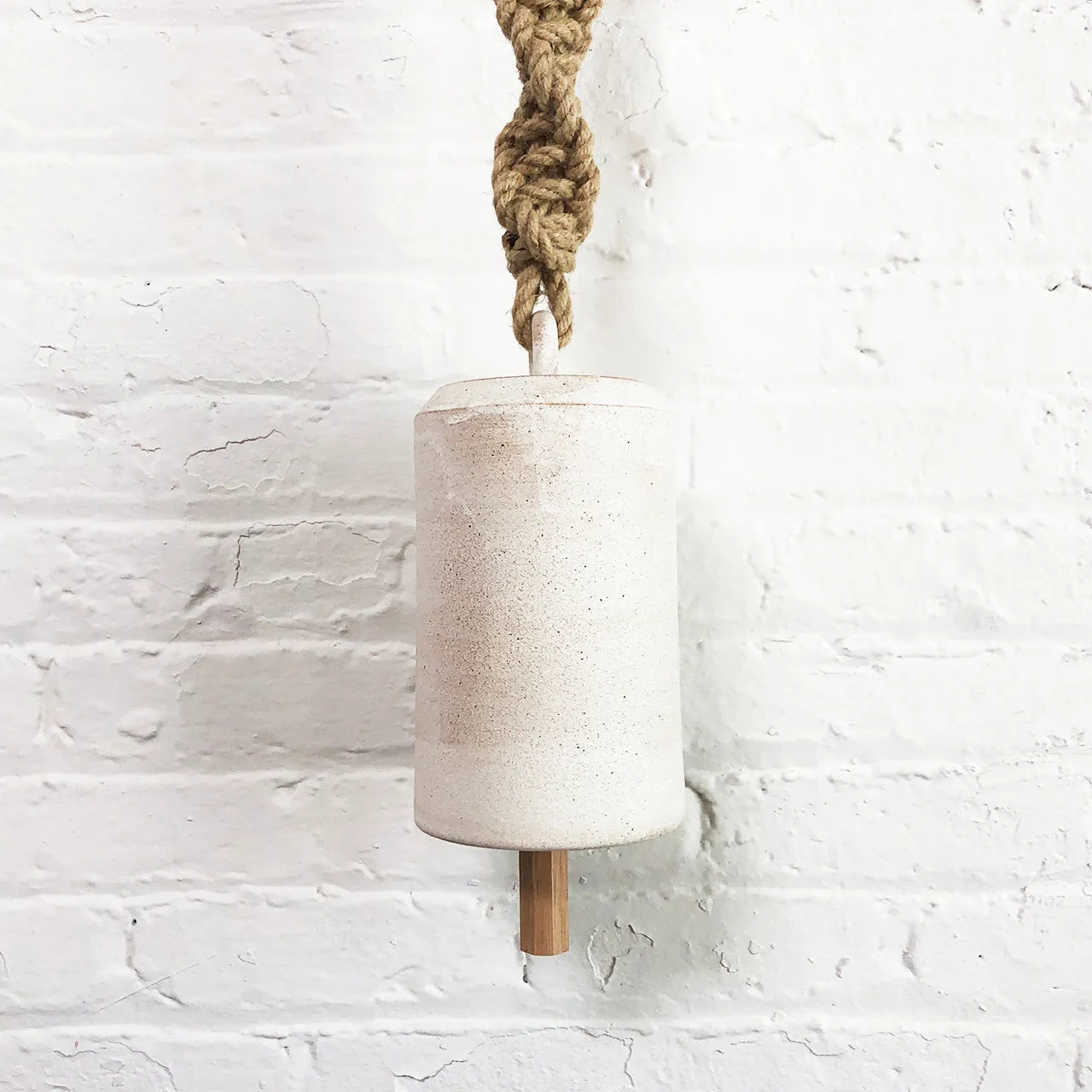 Thrown Bell Tall Twist: White