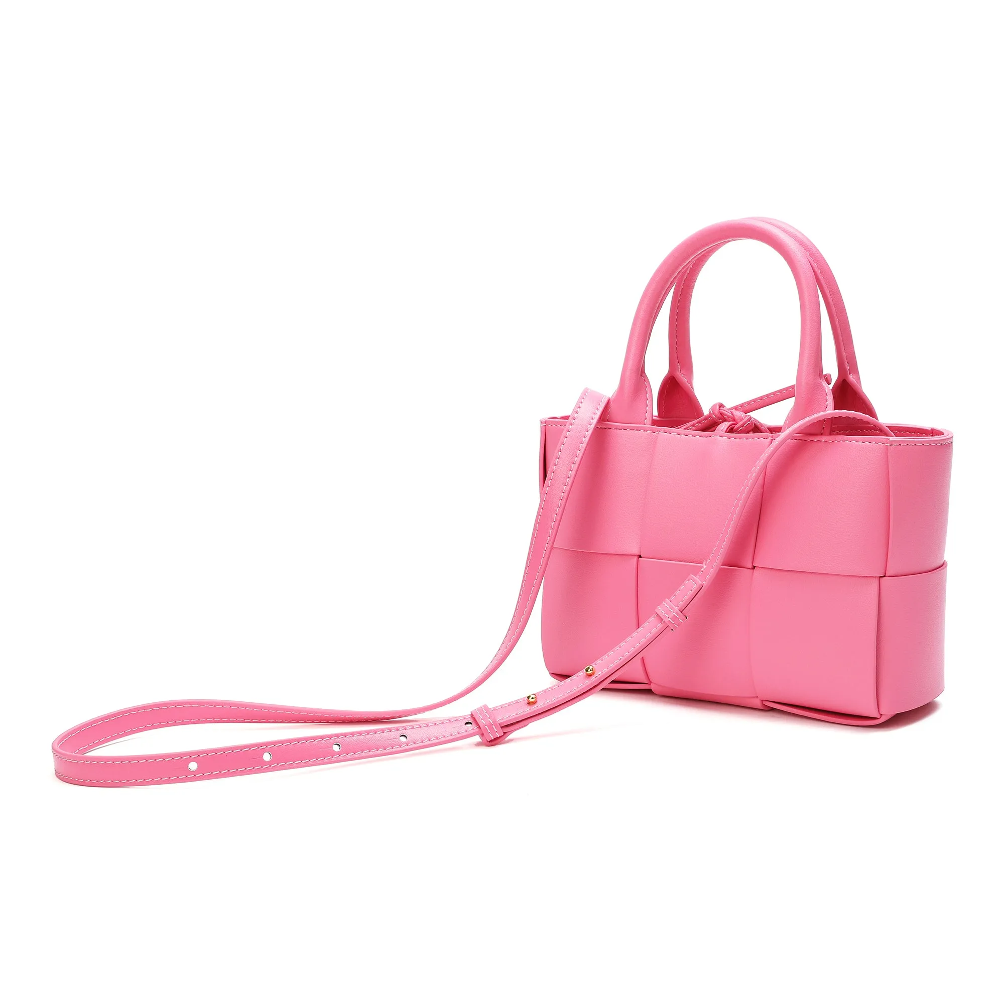 Tiffany & Fred Smooth Woven Leather Crossbody/Shoulder Bag