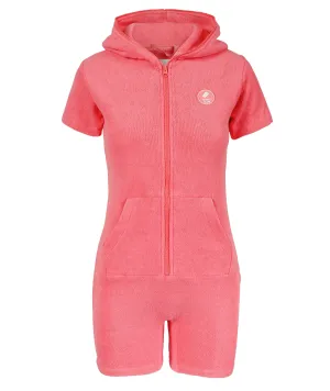 Towel Slim Jumpsuit Coral