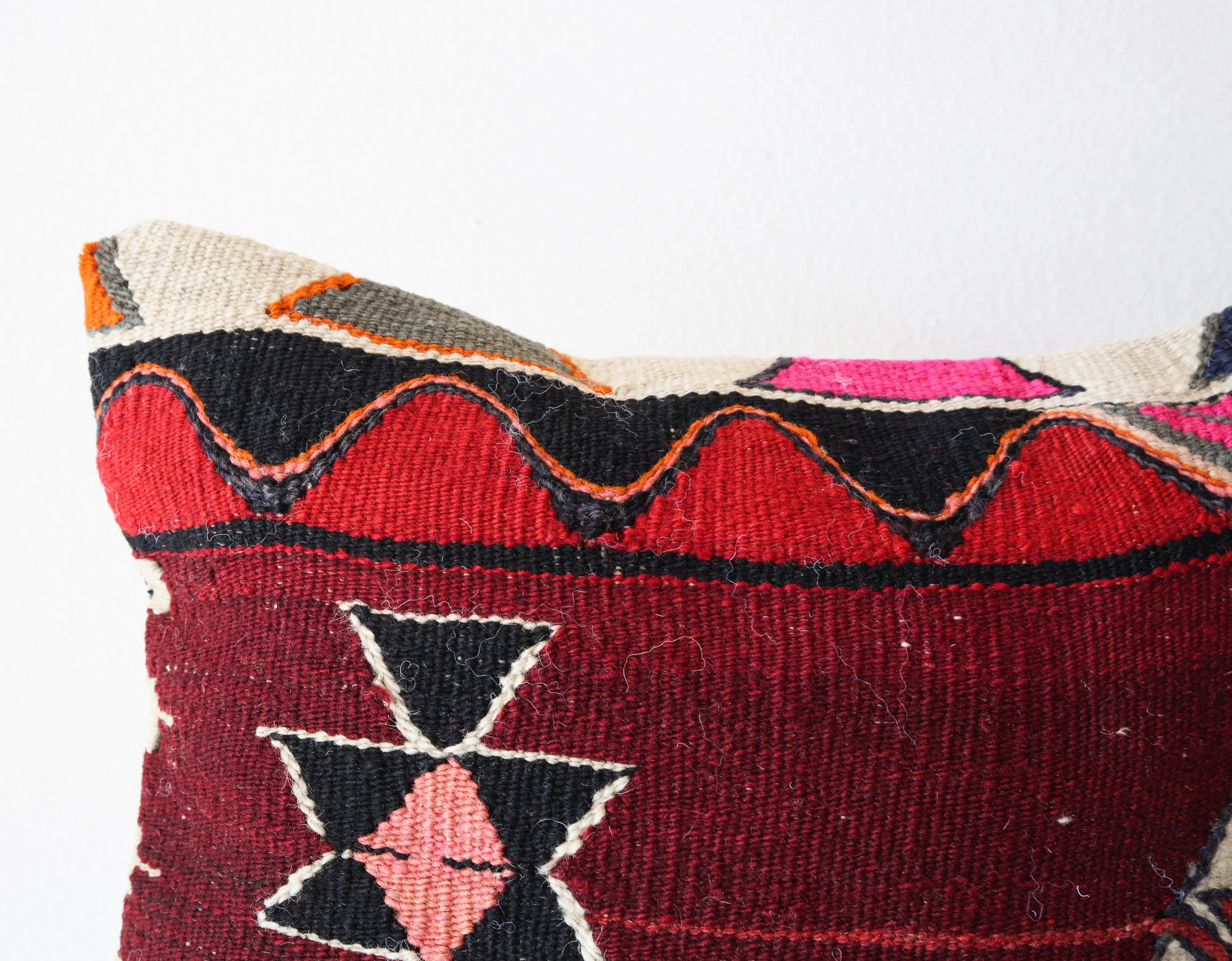 Turkish Kilim Pillow 16"x16"