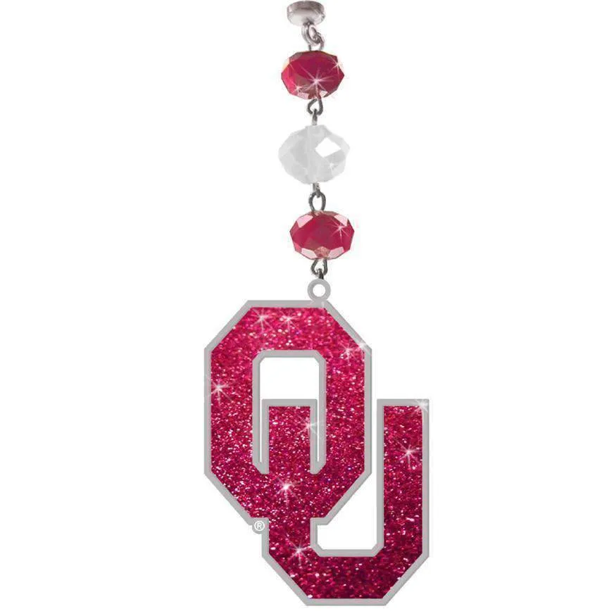 University of Oklahoma - Logo Bling  (set of 3) MAGNETIC ORNAMENT