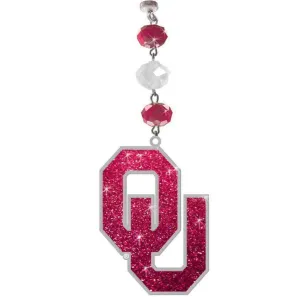 University of Oklahoma - Logo Bling  (set of 3) MAGNETIC ORNAMENT