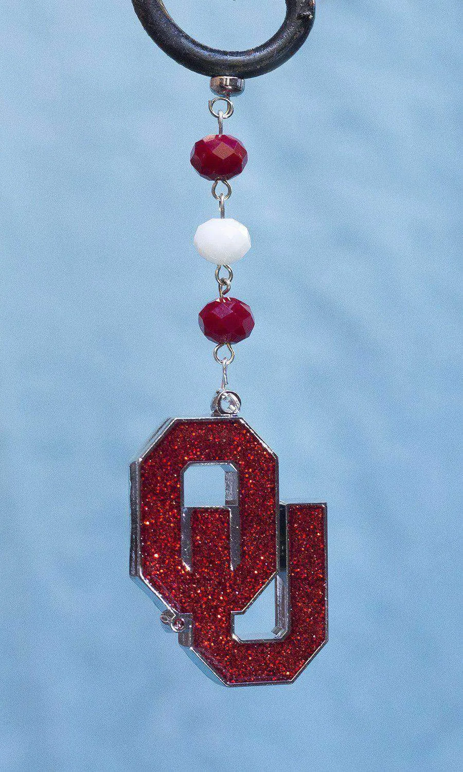 University of Oklahoma - Logo Bling  (set of 3) MAGNETIC ORNAMENT