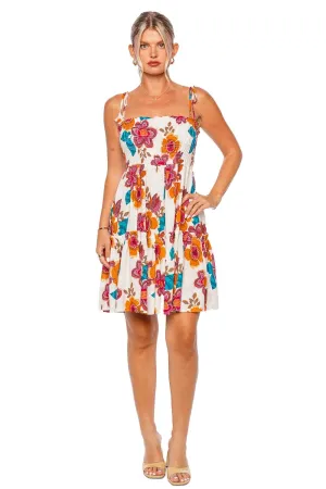 Vandita Flora Marbella Smocked Mini Dress