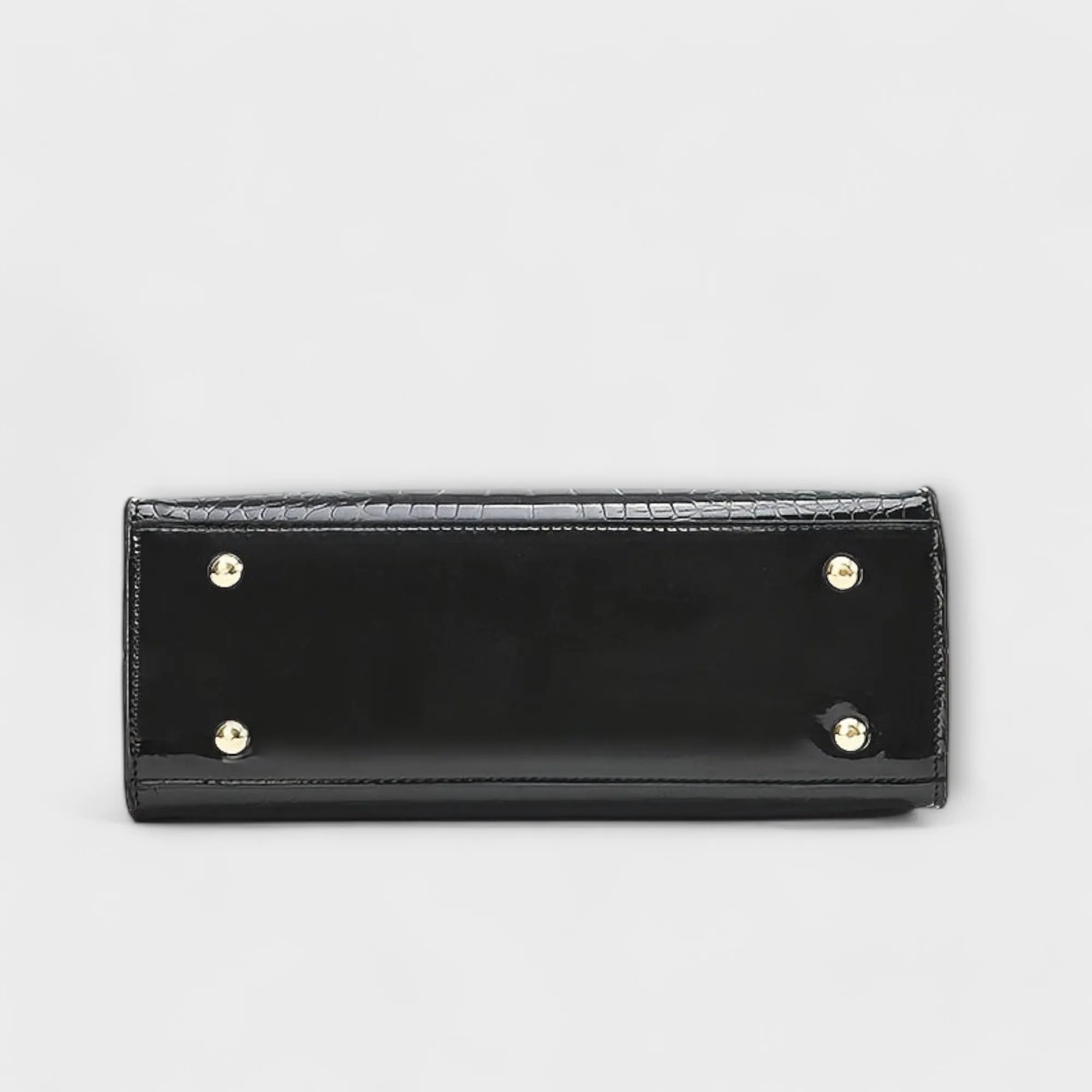 Vera - Glossy Crocodile Patterned Handbag
