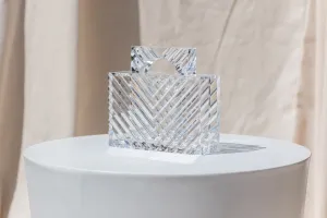 Victoria Handle Clutch - Crystal