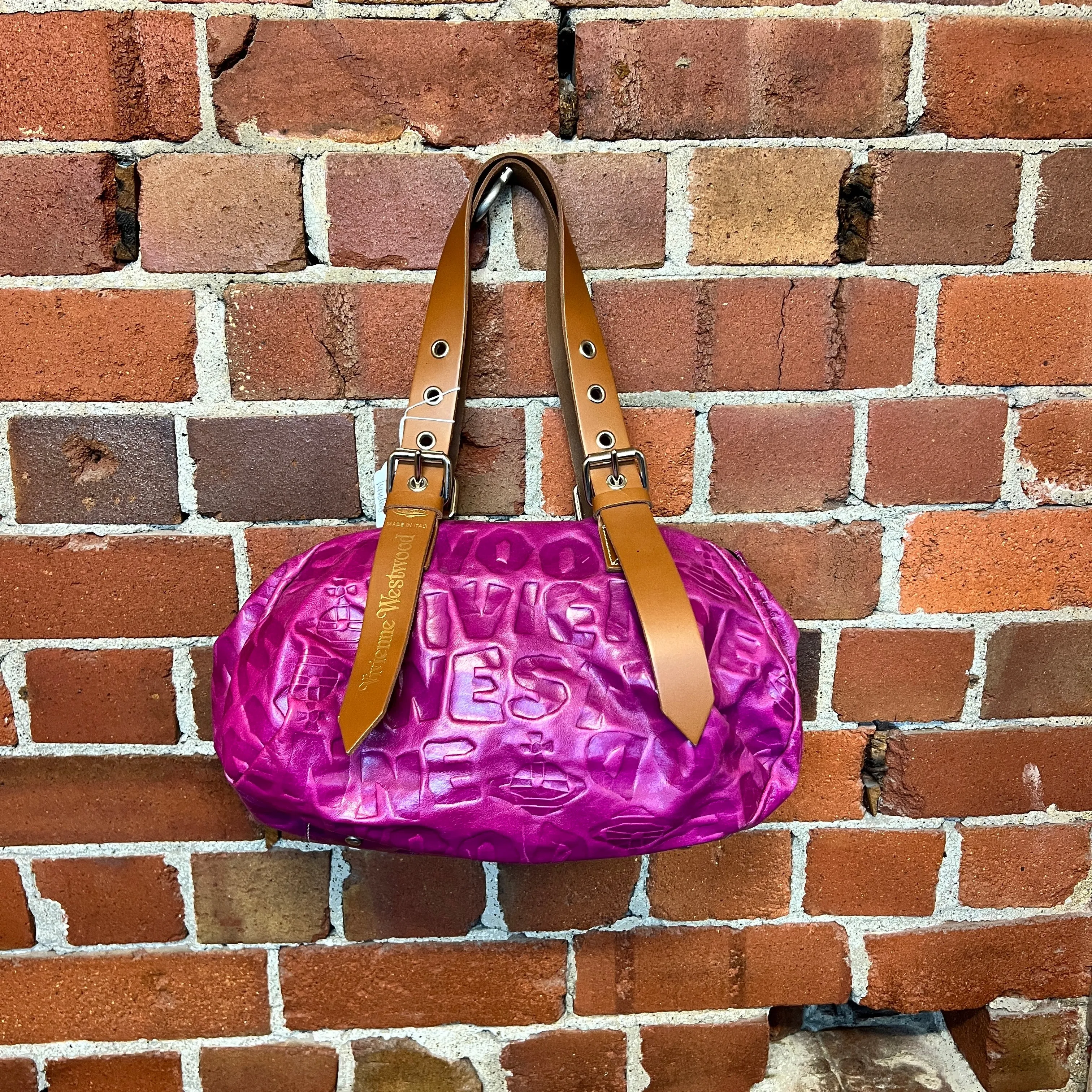 VIVIENNE WESTWOOD leather pirate handbag