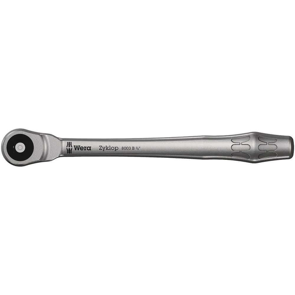 Wera 8003 B Zyklop Metal Ratchet with push-through square and 3/8" drive - 3/8" x 222 mm