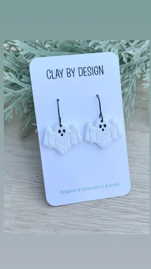 White & black ghosts on hooks - Style 2