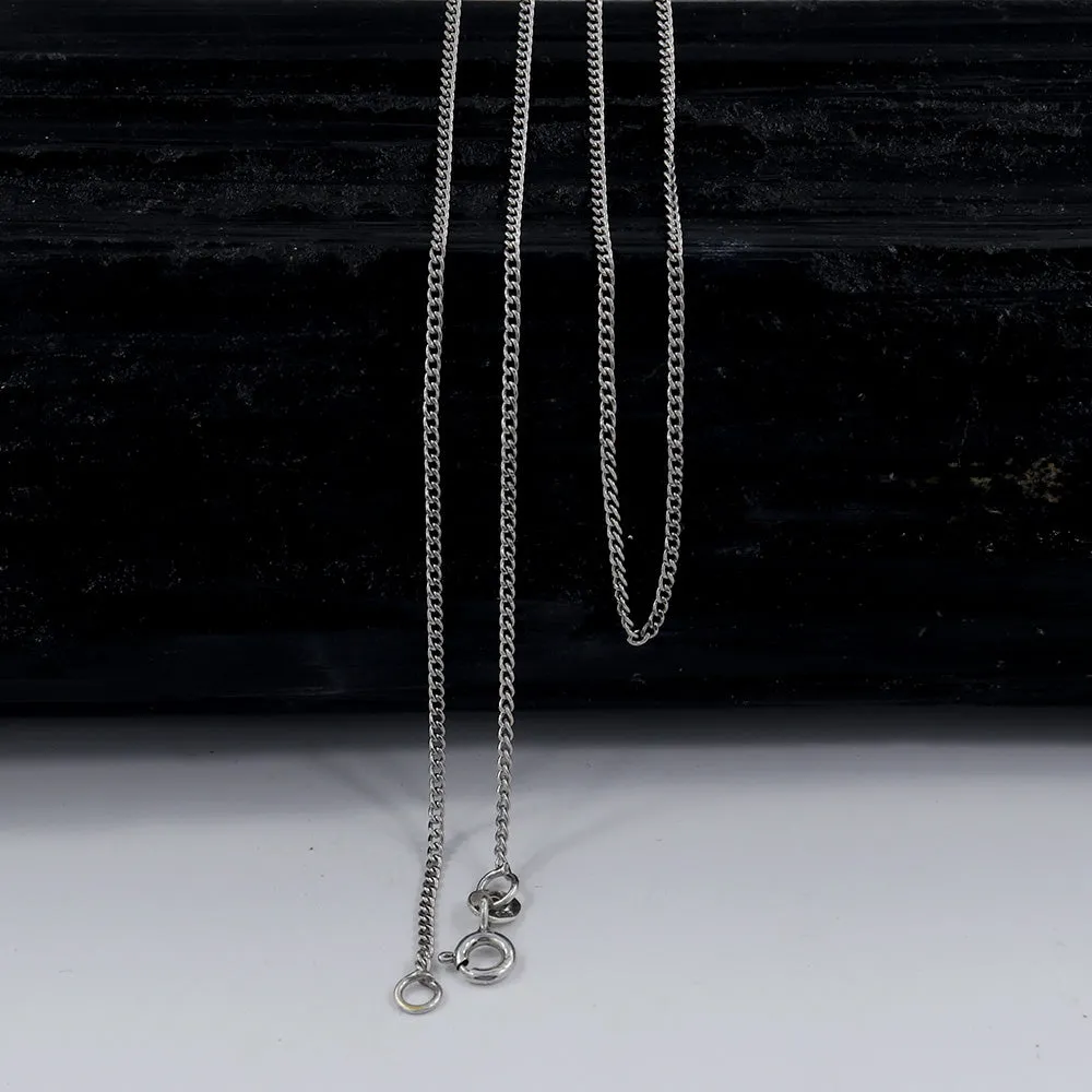 Wholesale Price 925 Silver Cable Chain with Spring Ring Clasp