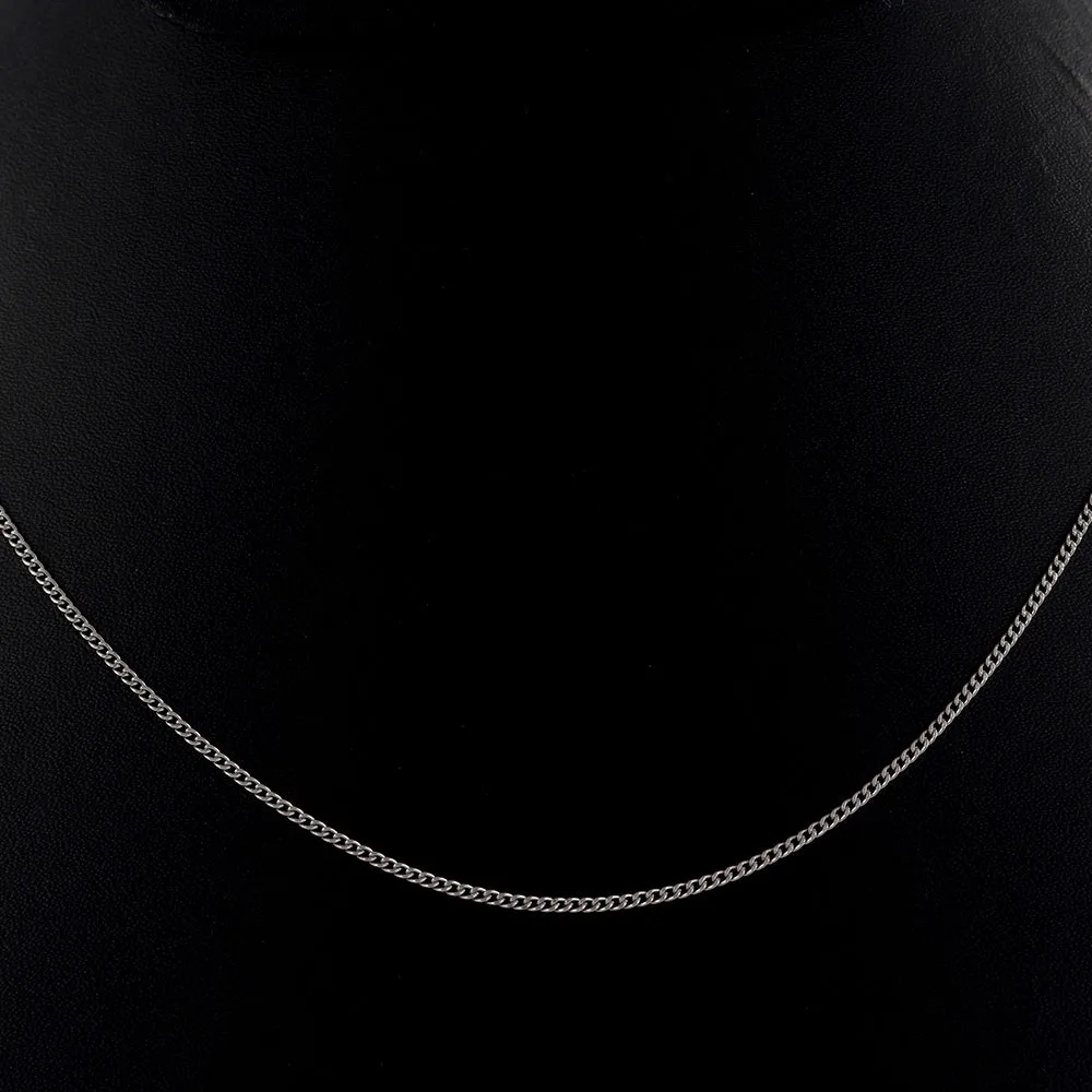 Wholesale Price 925 Silver Cable Chain with Spring Ring Clasp