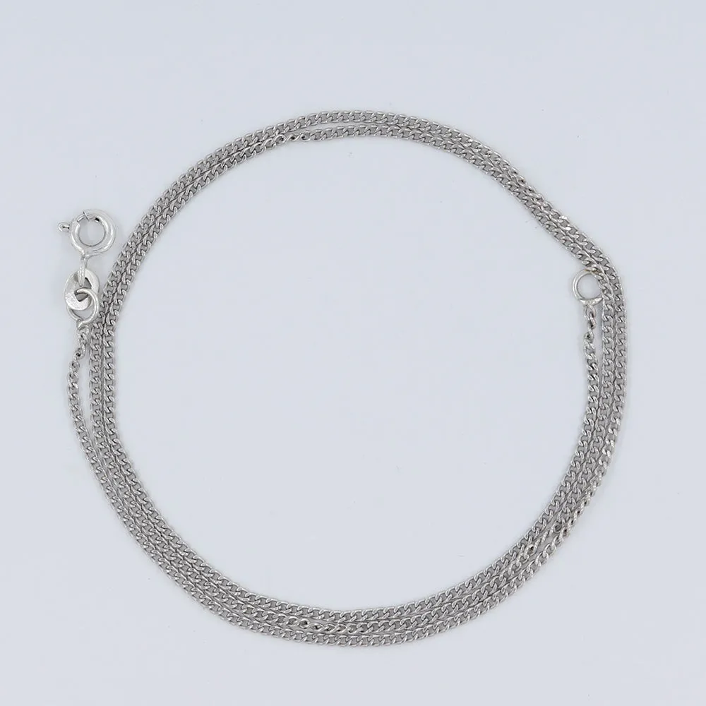 Wholesale Price 925 Silver Cable Chain with Spring Ring Clasp
