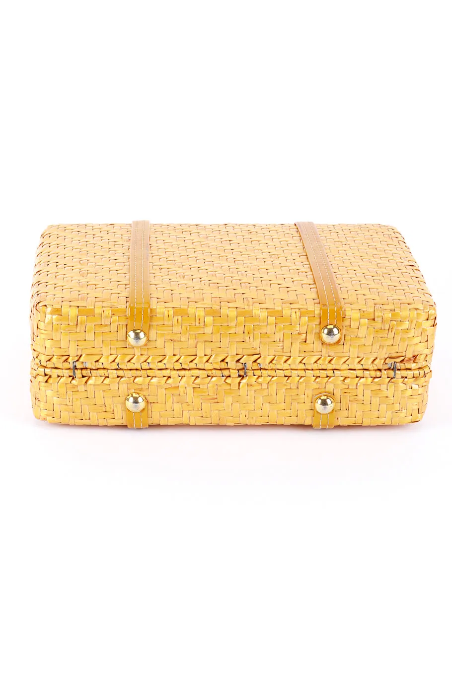 Wicker Frame Box Bag