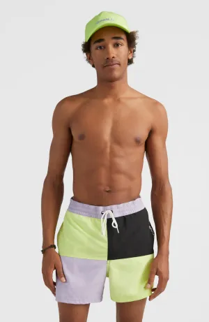 Wilder Colourblock 16'' Badehose | Sunny Lime Colour Block