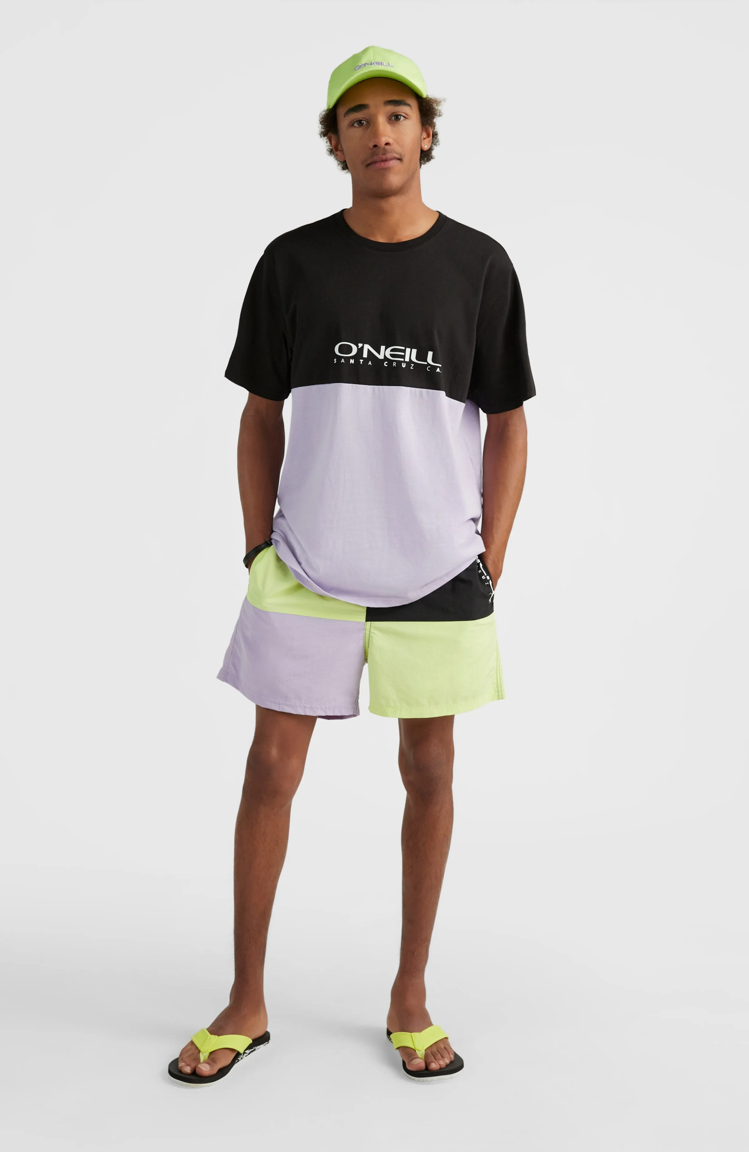 Wilder Colourblock 16'' Badehose | Sunny Lime Colour Block