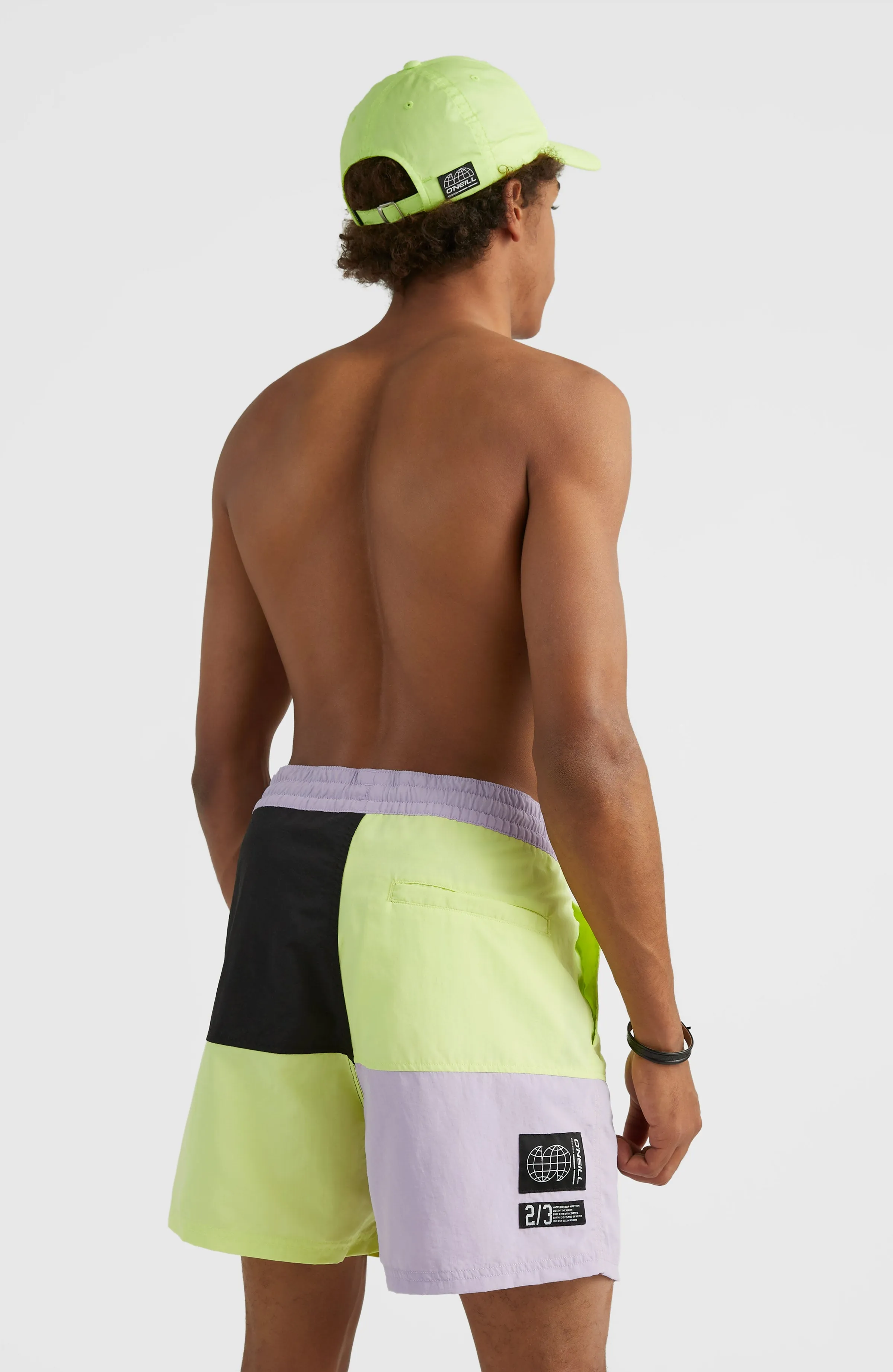 Wilder Colourblock 16'' Badehose | Sunny Lime Colour Block