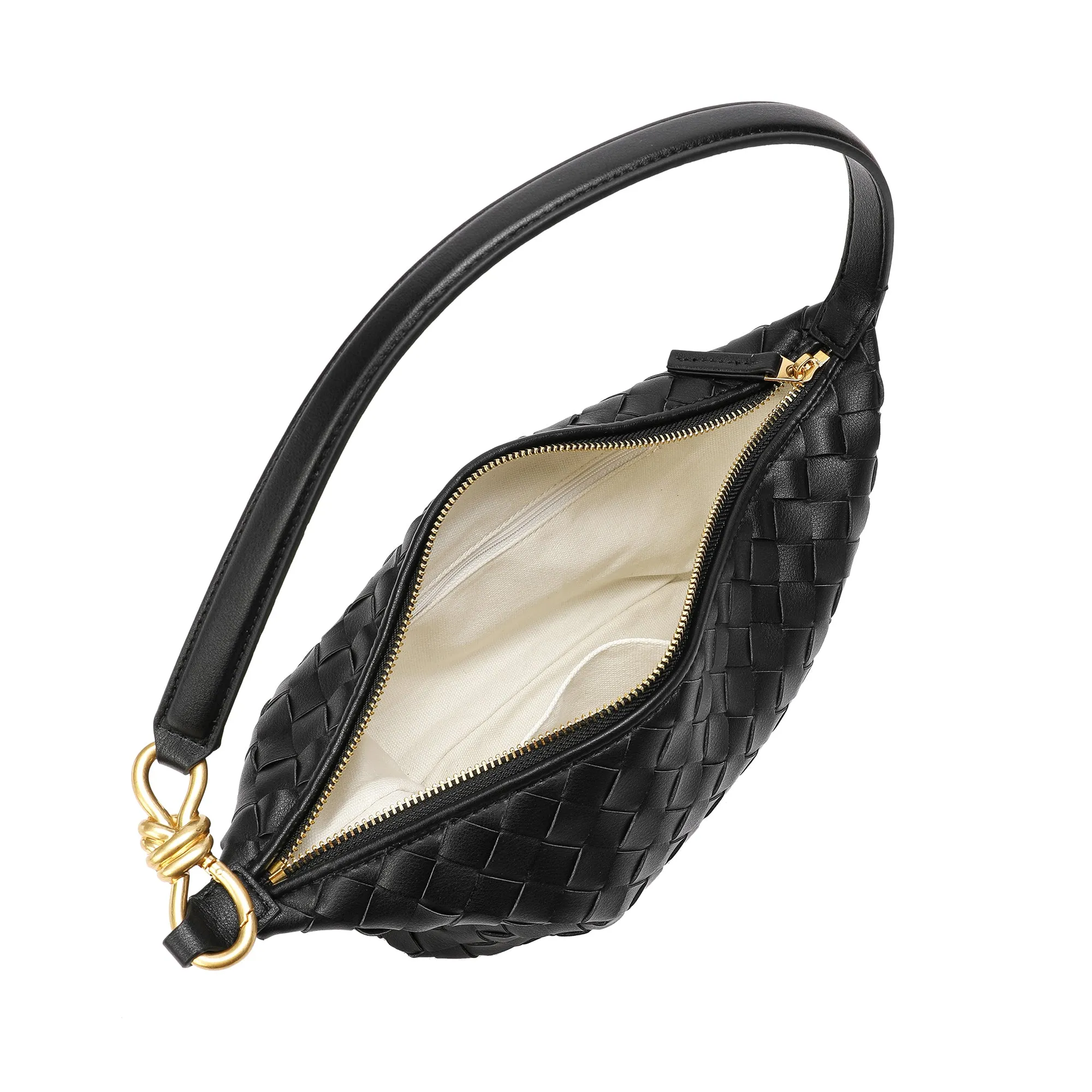 Woven Leather Hobo/ Shoulder Bag