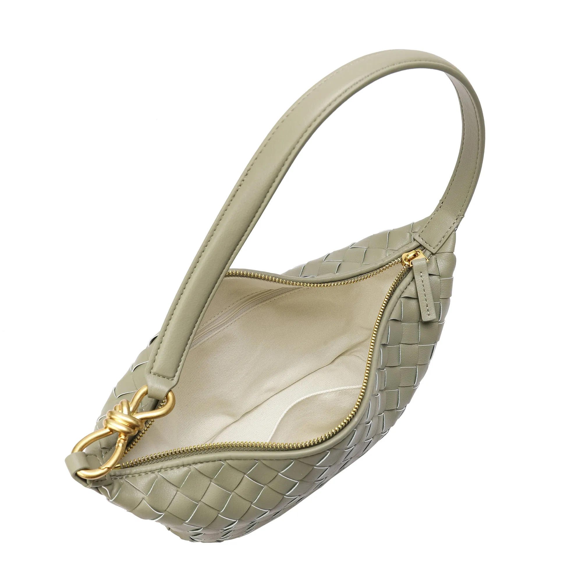 Woven Leather Hobo/ Shoulder Bag