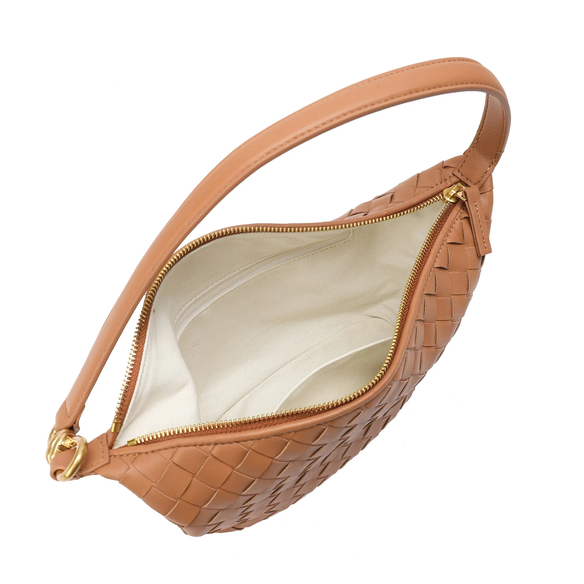 Woven Leather Hobo/ Shoulder Bag