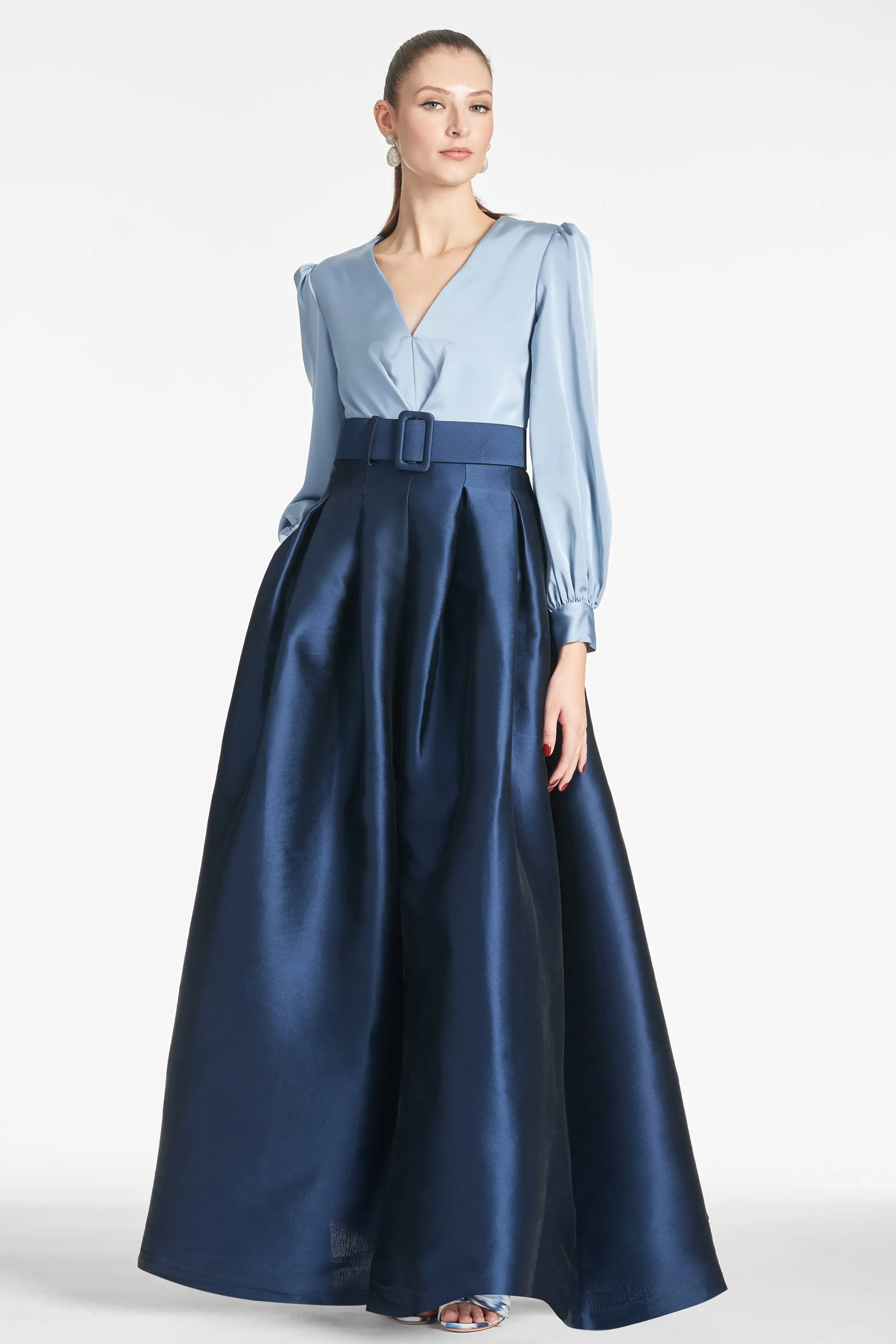 Zoe Gown - Slate/Navy